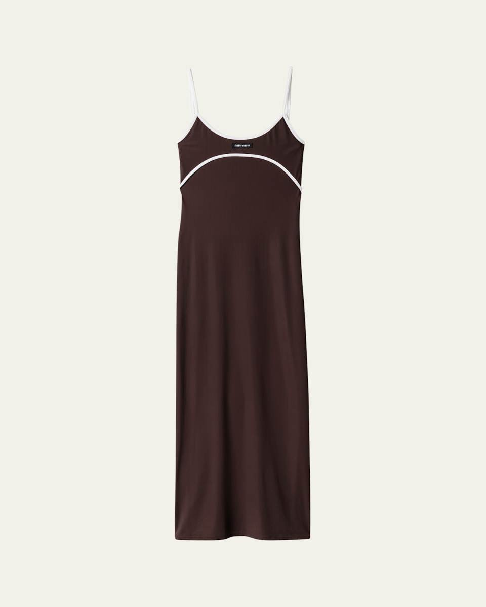 Jersey Stretch Tank Top Midi Dress